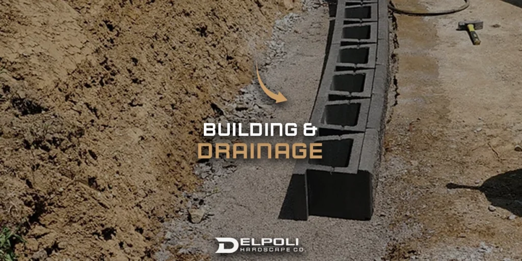 delpoli retaining wall building and drainage